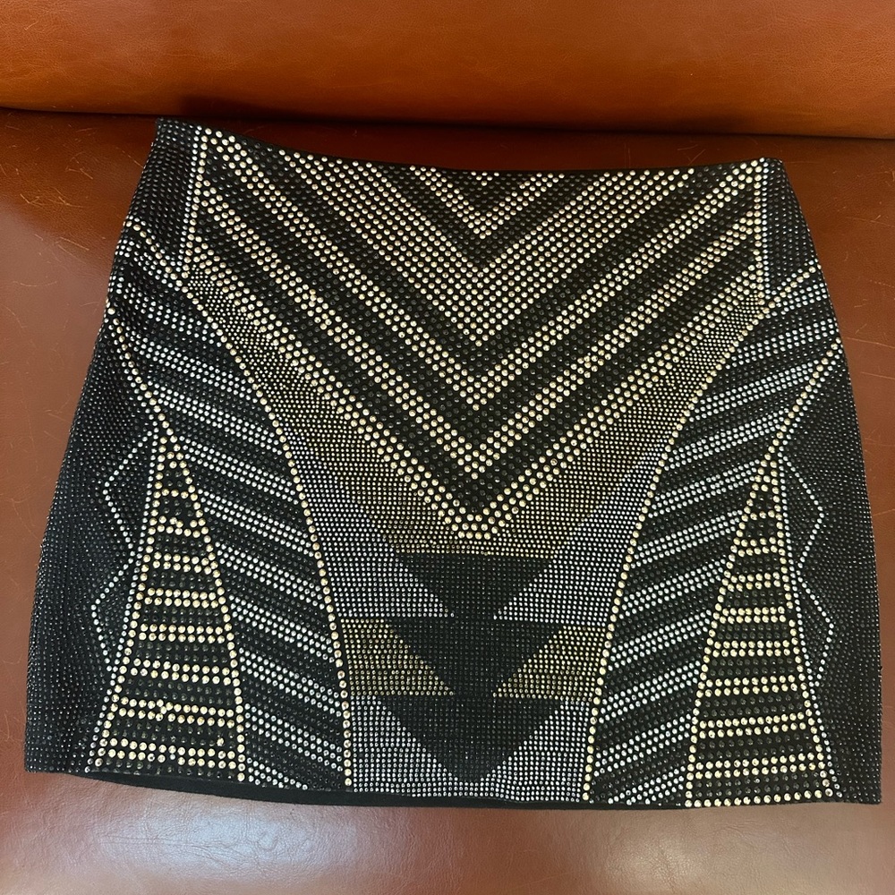 Fate studded mini skirt